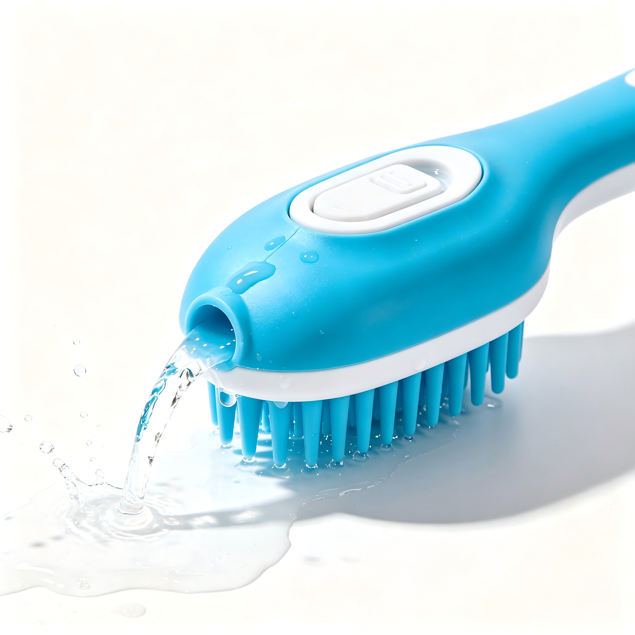 Dispenser Silicone Pet Bath Brush - 图片 4