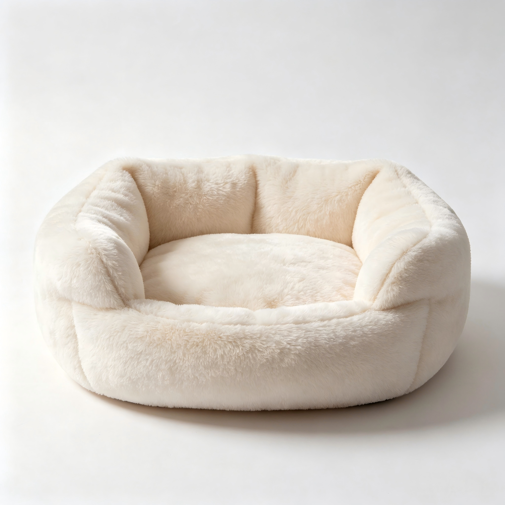 Soft Plush Washable Cat Bed Non Slip Indoor Pet Nest Bed - 图片 3