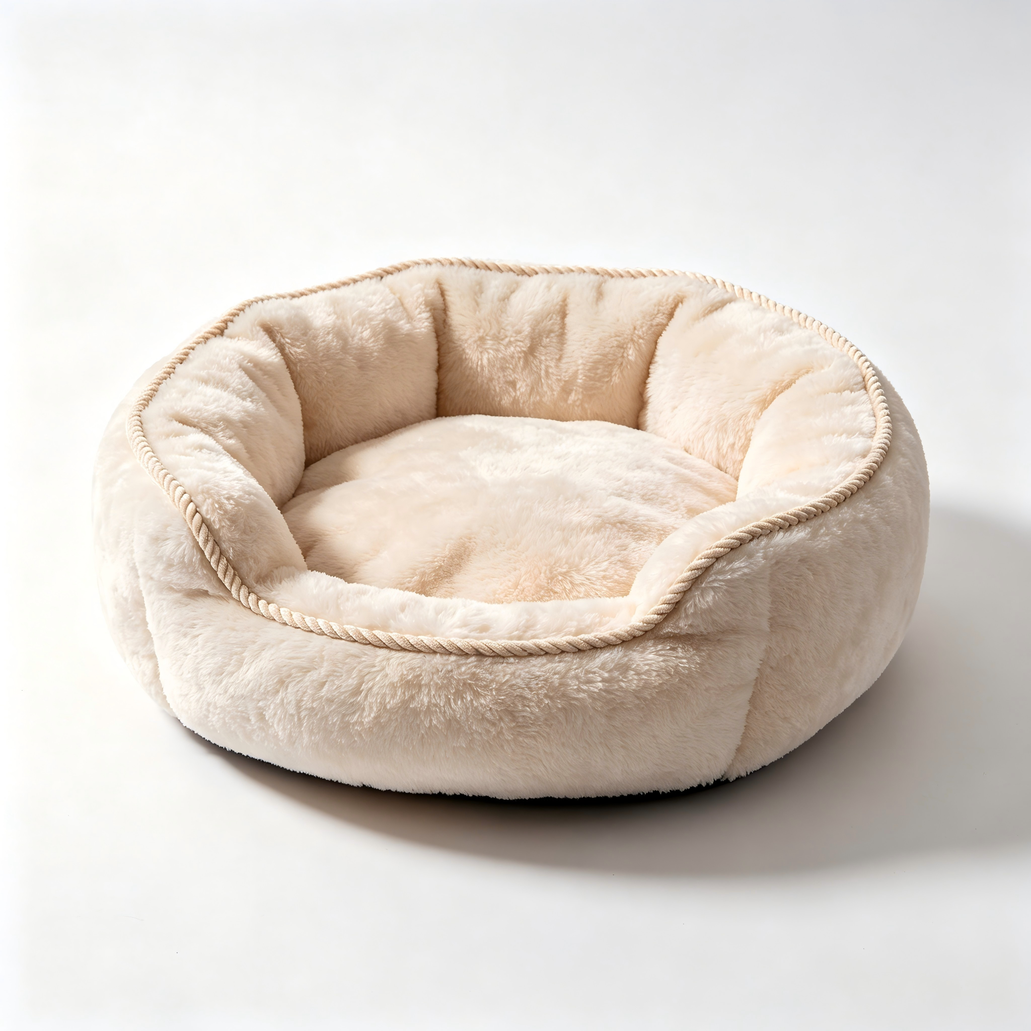 Soft Plush Washable Cat Bed Non Slip Indoor Pet Nest Bed