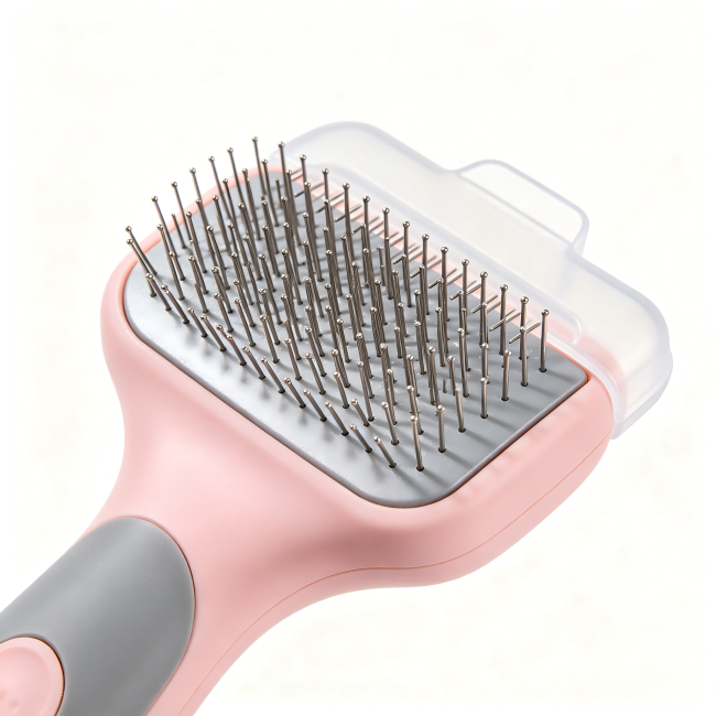 Self Clean Slicker Pet Grooming Brush for Cat Small Medium Dog Wholesale
