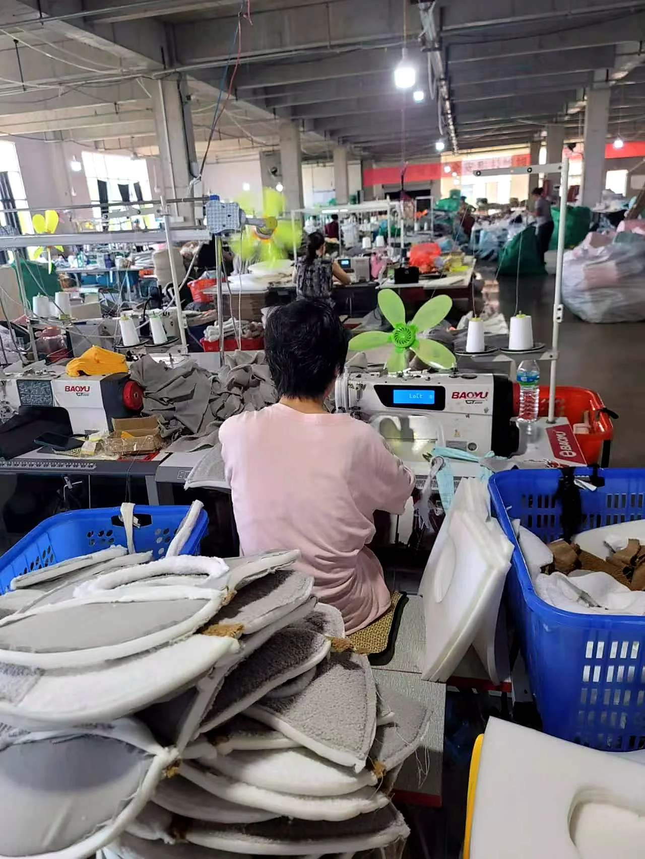 Pet product sewing production